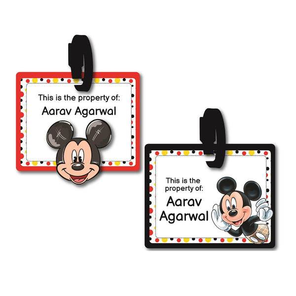 Personalized Bag Tags for kids Set of 2 Durable and Waterproof Tags