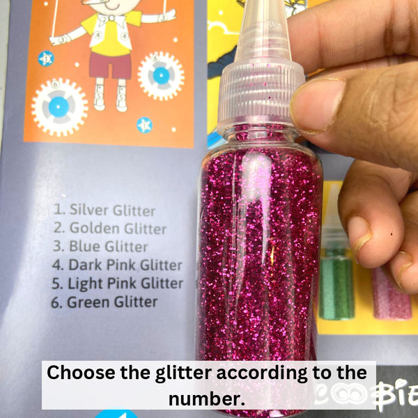 Get Glitter Art Set Girls Popup Kids