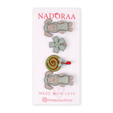 Nadoraa Mary's Little Lamb Blue Clip Set- Pack Of 4