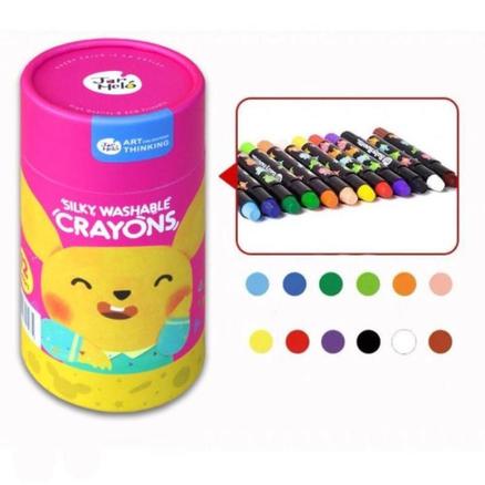 Jar Melo Washable Silky Crayons; -36 Colors, Non Toxic , Bath Gel