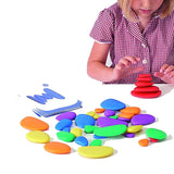 Rainbow Pebbles (36 pebbles, 20 double-sided Activity cards)