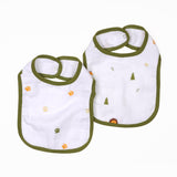 Forest Friends Organic Round Bibs (Pack of 2)