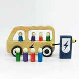 Wooden Double Decker Bus EV