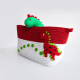 Dino Friend- Cotton Rope Baskets (Set Of 2)