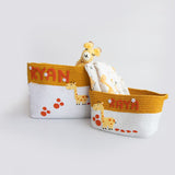 Baby Giraffe - Cotton Rope Baskets (Set Of 2)