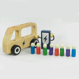 Wooden Double Decker Bus EV