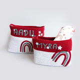 Magical Rainbows - Cotton Rope Baskets (Set Of 2)
