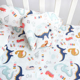 Dino Friend - Cot Bedsheet Set