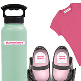 Camping Labels Pack - Rainbow Stripes