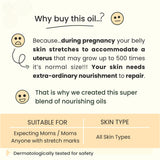 Vita 'MUM' E - Skin Toning Oil with Vitamin E & Natural Coffee Extract to Prevent and Soothe Stretchmarks |During and Post Pregnancy |