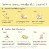 Tender Skin Baby Oil - Virgin Coconut oil with Vitamin E & Avocado | eco-glass bottle |100% natural and edible