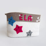 Twinkly Stars- Cotton Rope Basket (Large)