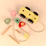 Wooden Pull Along Forest Toy Set