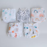 All Colours - Doodle Dry Nappies (Set of 5)