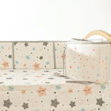 Twinkly Stars - Quilted Cot Bumper