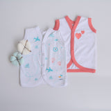 Red Hearts - Doodle Baby Vests (Set of 2)