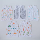 All Colours - Doodle Baby Vests (Set of 5)