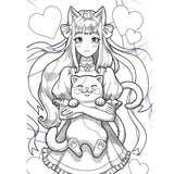 Colour Your Own Manga Book 3 with Manga Colouring Poster for Kids Age 4+