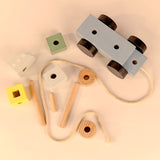 Wooden Pull Along Ship Toy Set