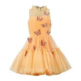 Orange Butterflies Dress