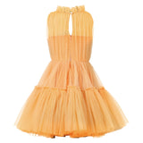 Orange Butterflies Dress