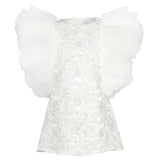 White The Power Shoulder Dress