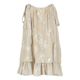 Pleated Foil Printed Dress