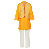 Yellow Sunshine Kurta Koti Set