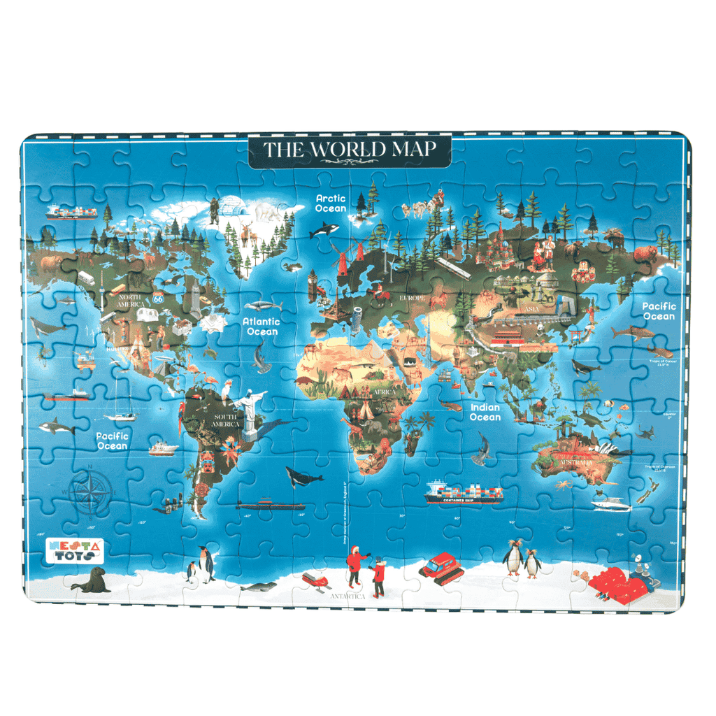 World Map Puzzle for Kids – Fun & Educational Geography Gift for Young ...