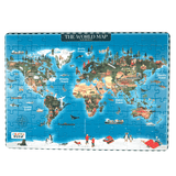 World Map Jigsaw Puzzle (108 Jumbo Pieces)