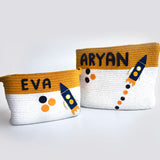 Child Of The Universe- Cotton Rope Baskets (Set Of 2)
