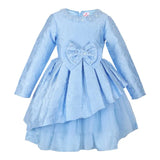 Blue Floral Tiered Dress