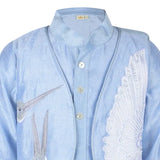 Rang Blue Crane Kurta Koti Set