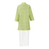 Rang Green Lotus Embroidery Kurta Payjama Set