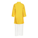 Rang Yellow Horse Kurta Payjama Set
