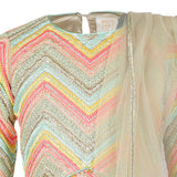 Rang Golden Chevron Lehenga Set