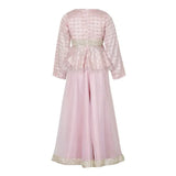 Rang Pink Peplum Sharara Set
