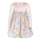 Pink Floral Cut Dress