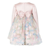 Pink Floral Cut Dress