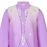 Rang Lilac Mirror Embroidered Kurta Set