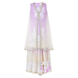 Rang Lilac Embroidered Ombre Lehenga Set