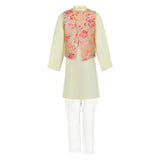 Rang Yellow Floral Print Kurta Set
