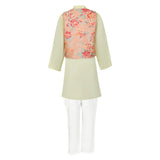 Rang Yellow Floral Print Kurta Set