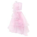 Rang Pink Ruffle Rose Embellished Lehenga Set