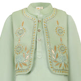 Rang Green Embroidered Kurta Set