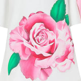 White Rose Painted Dress