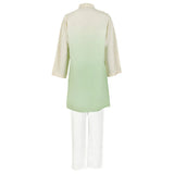 Rang Green Gradient Styles Ombre Embroidery Kurta Set