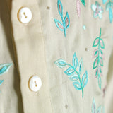 Rang Green Gradient Styles Ombre Embroidery Kurta Set