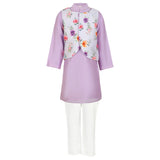 Rang Lilac Vibrant Spring Kurta Koti Set