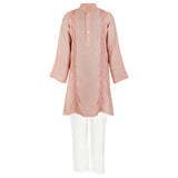 Rang Mauve Vertical Detail Kurta Set